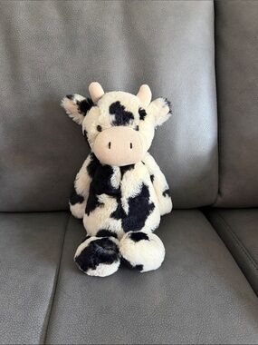 Jellycat Black and Cream Cow Plush Stuffed Animal